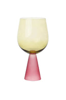 TAÇA UNITARIA VERDE E ROSA 420ML PE CONE