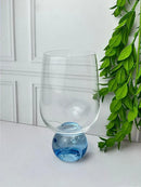 TAÇA UNITARIA TRANSPARENTE E AZUL 540ML PE BOLA