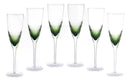 CONJUNTO 6 TAÇAS DE CHAMPAGNE VERDE