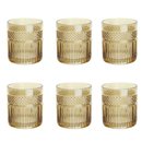 JOGO 6 COPOS BAIXOS PALACE 330ml AMBAR LUSTER