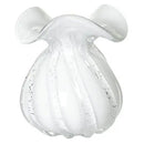 MURANO TROUXINHA EM VIDRO BRANCO L13xP13xA16,5CM