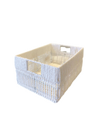 CESTO ORGANIZADOR TRAMA CRUA P 35X24X16CM