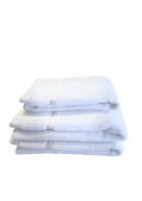 JOGO 3 PEÇAS BANHO/ROSTO LAZIO BRANCO/ROSE