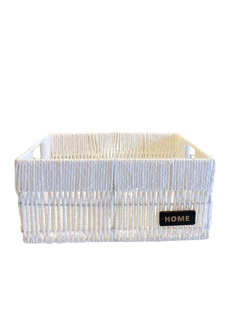CESTO ORGANIZADOR TRAMA CRUA P 35X24X16CM