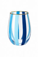 COPO UNITARIO VIDRO MILANO AZUL 600ML