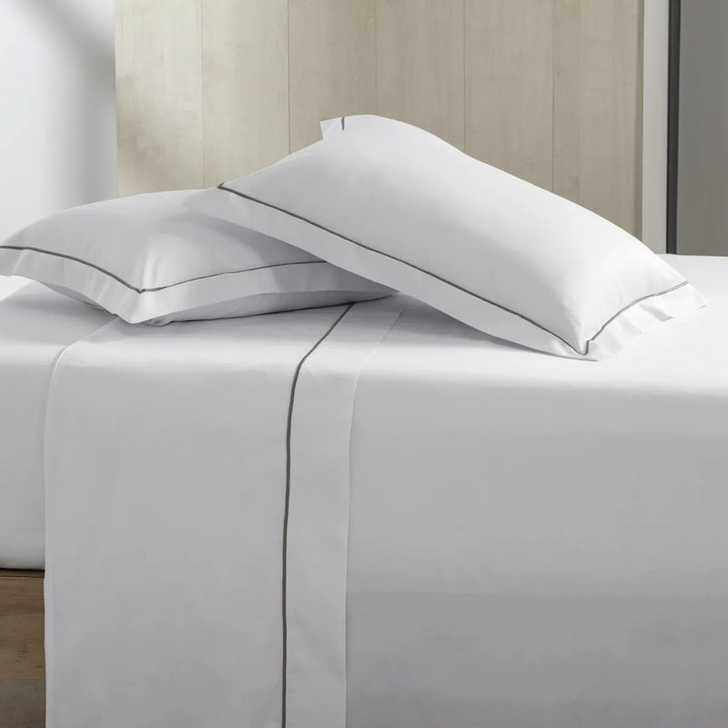 JOGO DE CAMA KING LAZIO BRANCO/FEND CASA K