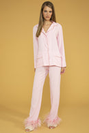 PIJAMA CLAIRE ROSA PLUMA