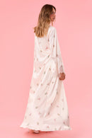 ROBE L FLOWERY CETIM OFF WHITE