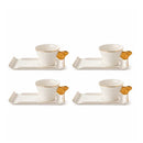JOGO 8 PEÇAS PARA CAFÉ PAPILLON FILADO OURO 80ML